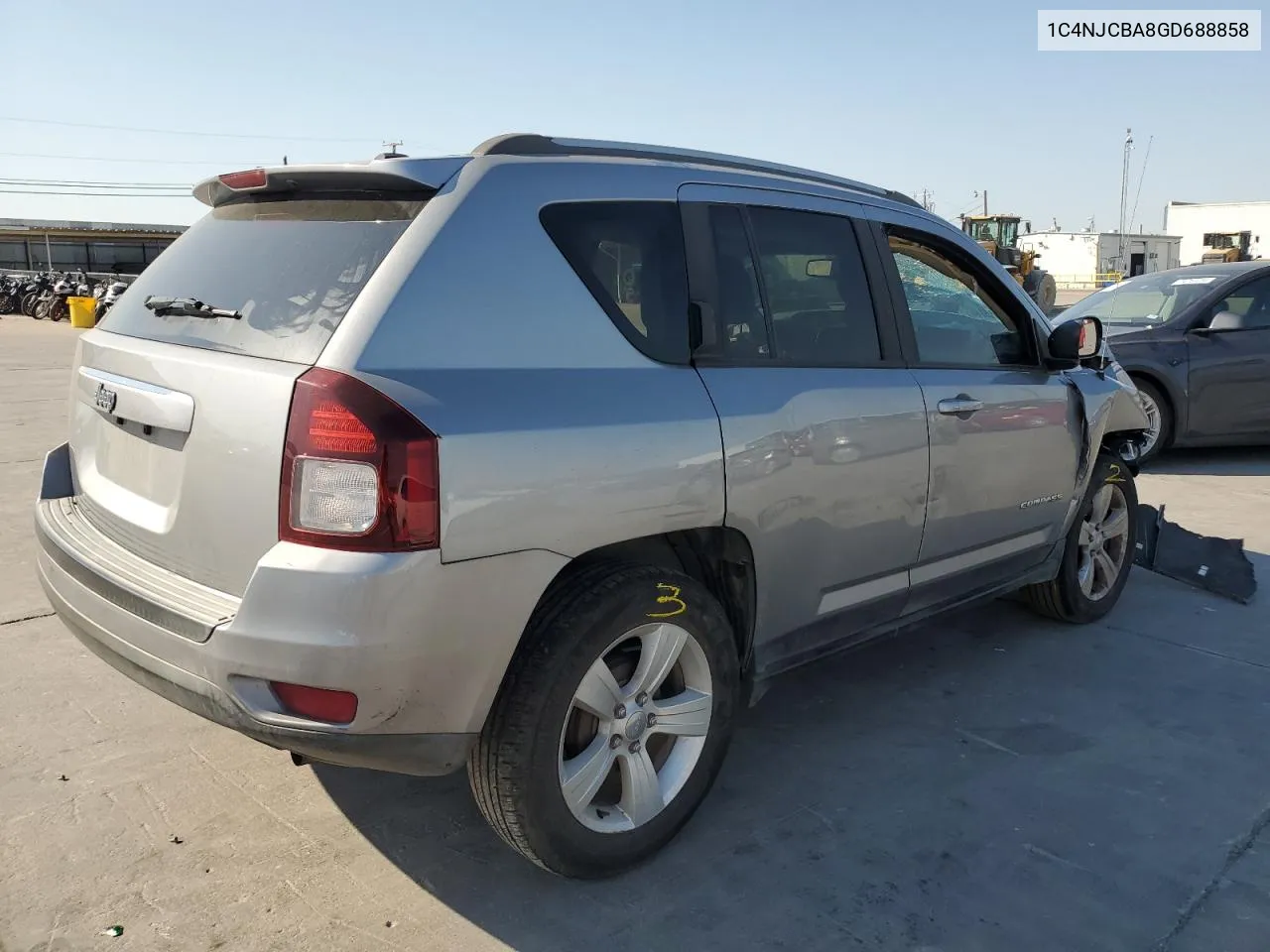 2016 Jeep Compass Sport VIN: 1C4NJCBA8GD688858 Lot: 74641264