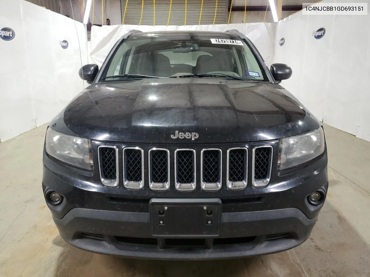 2016 Jeep Compass Sport VIN: 1C4NJCBB1GD693151 Lot: 74759724