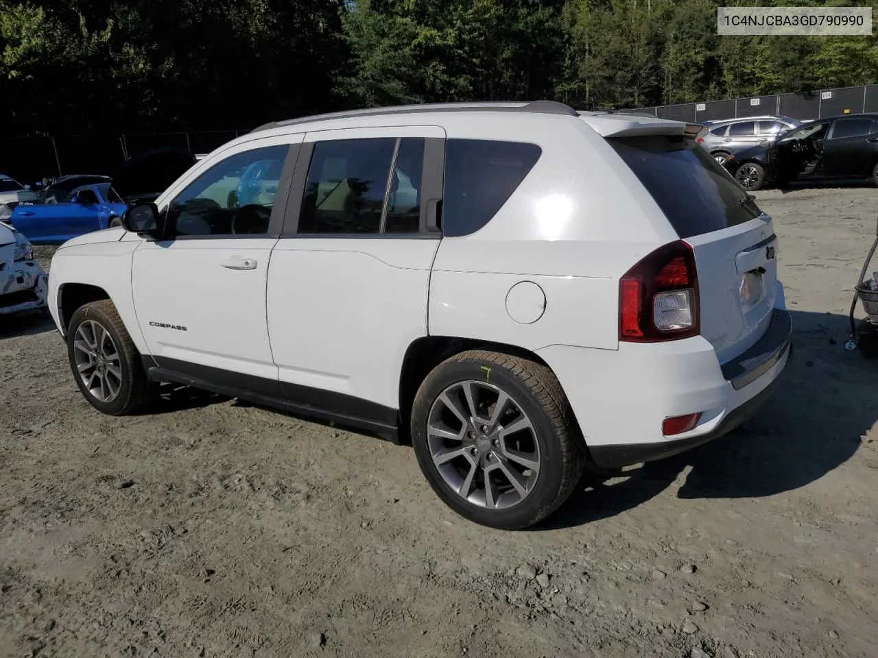 2016 Jeep Compass Sport VIN: 1C4NJCBA3GD790990 Lot: 74884614