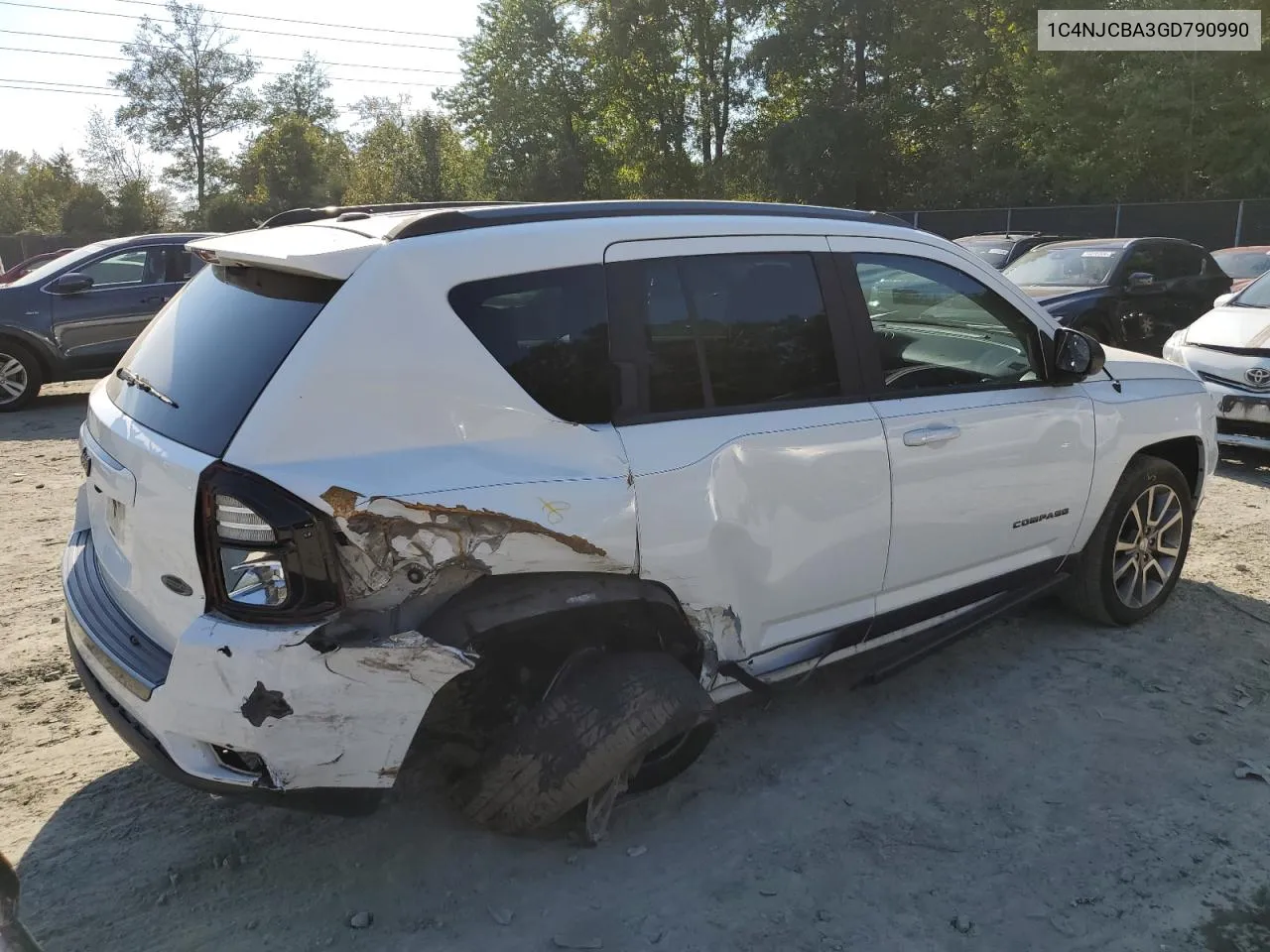 2016 Jeep Compass Sport VIN: 1C4NJCBA3GD790990 Lot: 74884614