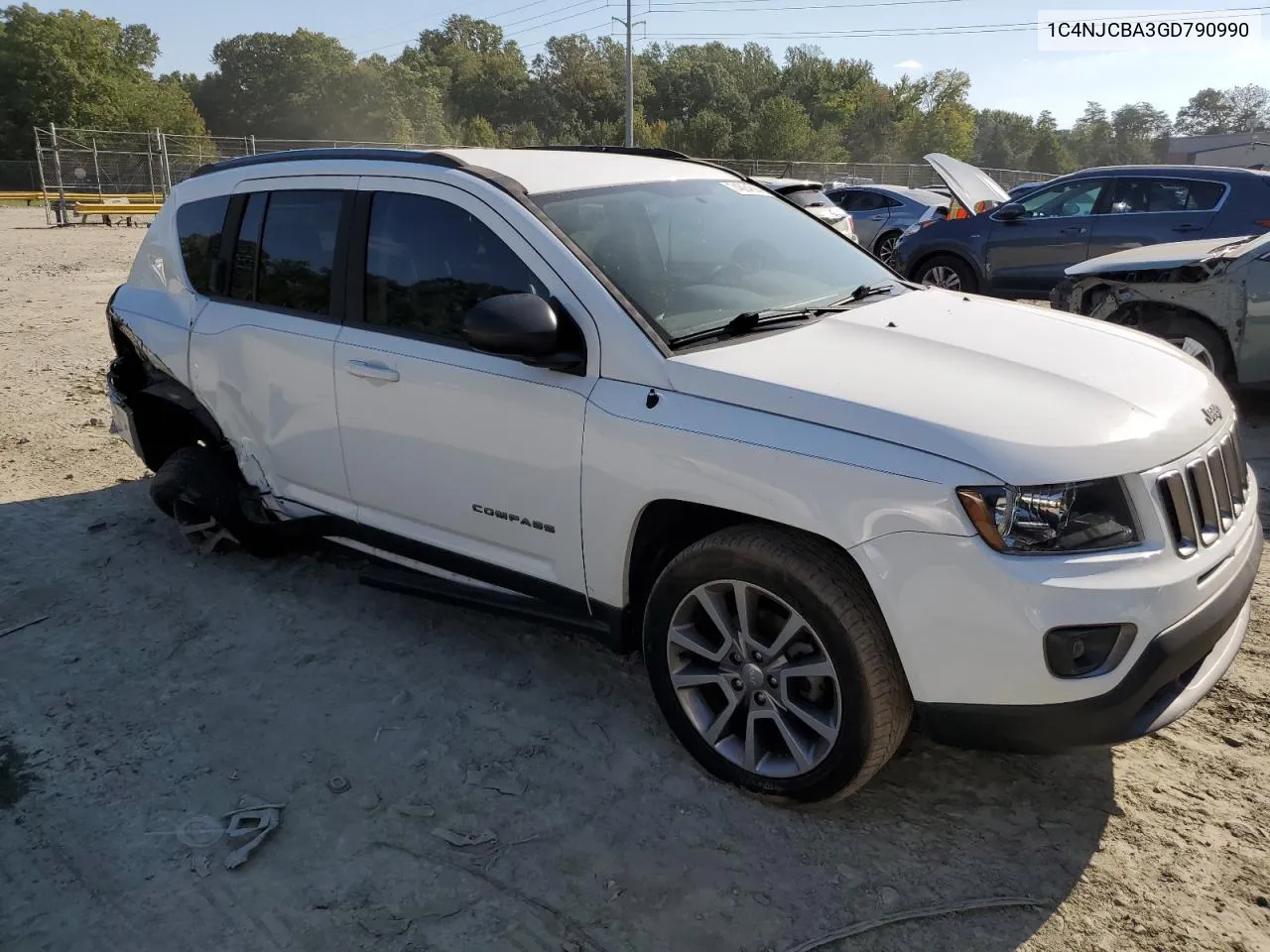 2016 Jeep Compass Sport VIN: 1C4NJCBA3GD790990 Lot: 74884614