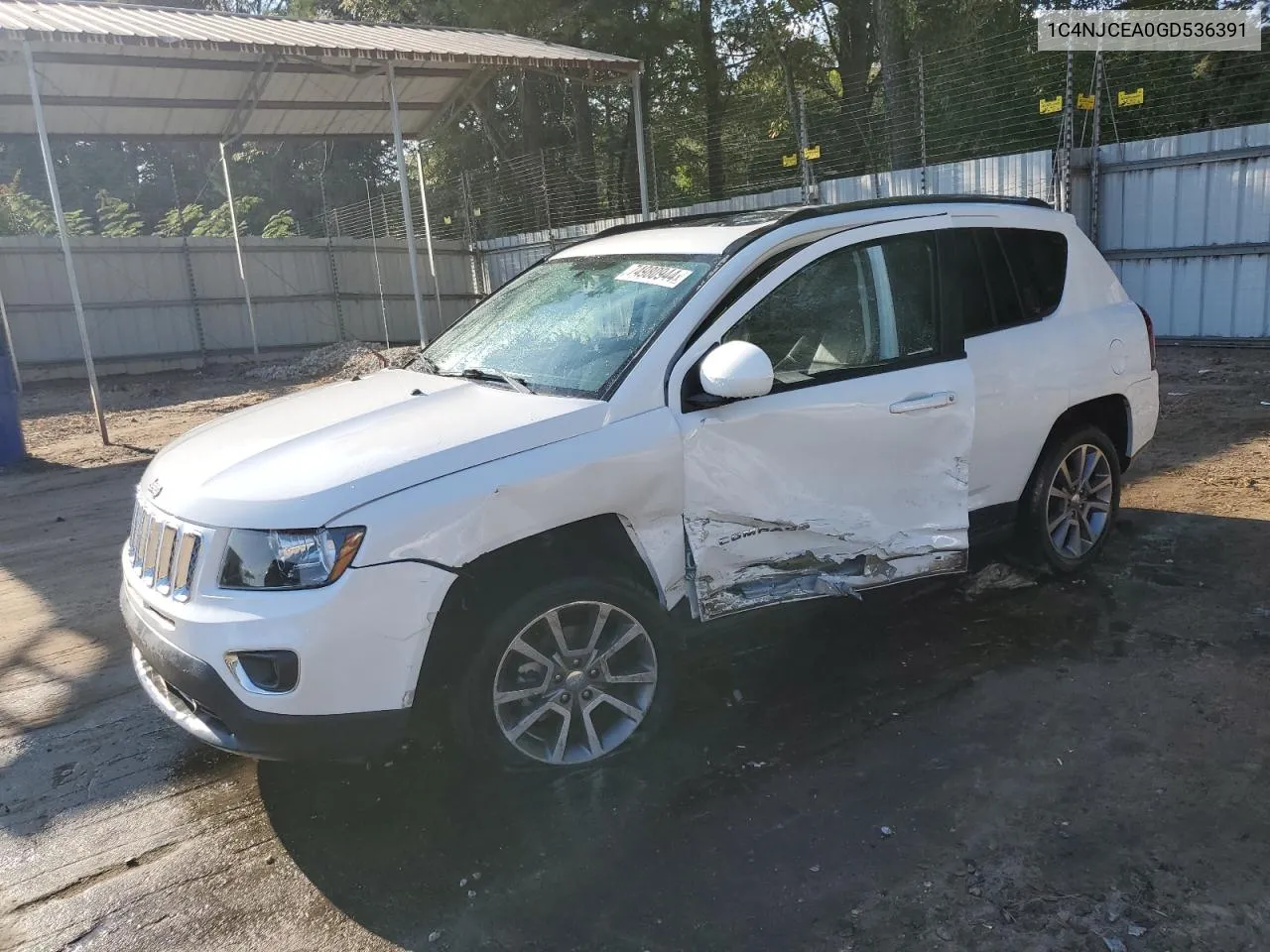 1C4NJCEA0GD536391 2016 Jeep Compass Latitude