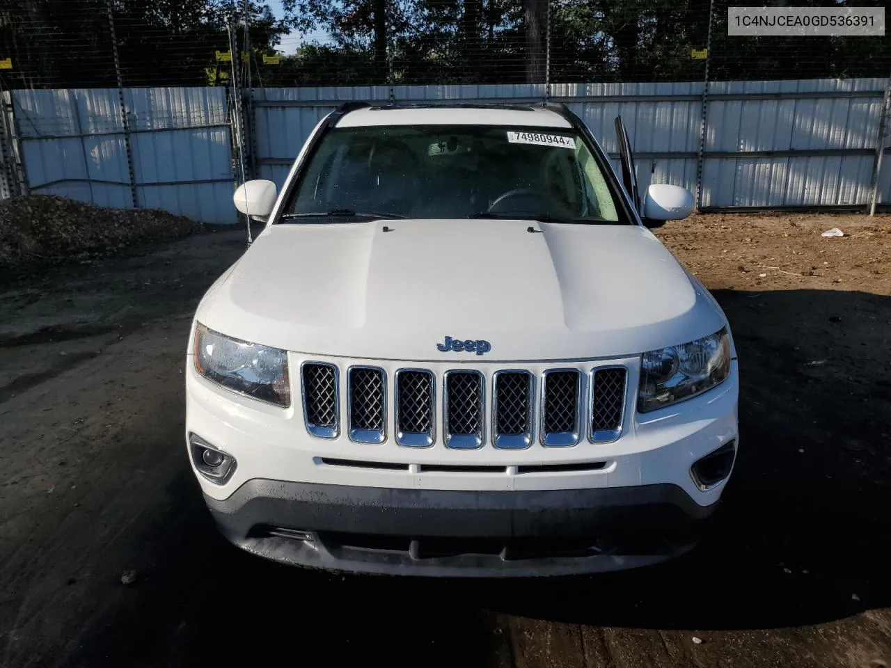 2016 Jeep Compass Latitude VIN: 1C4NJCEA0GD536391 Lot: 74980944