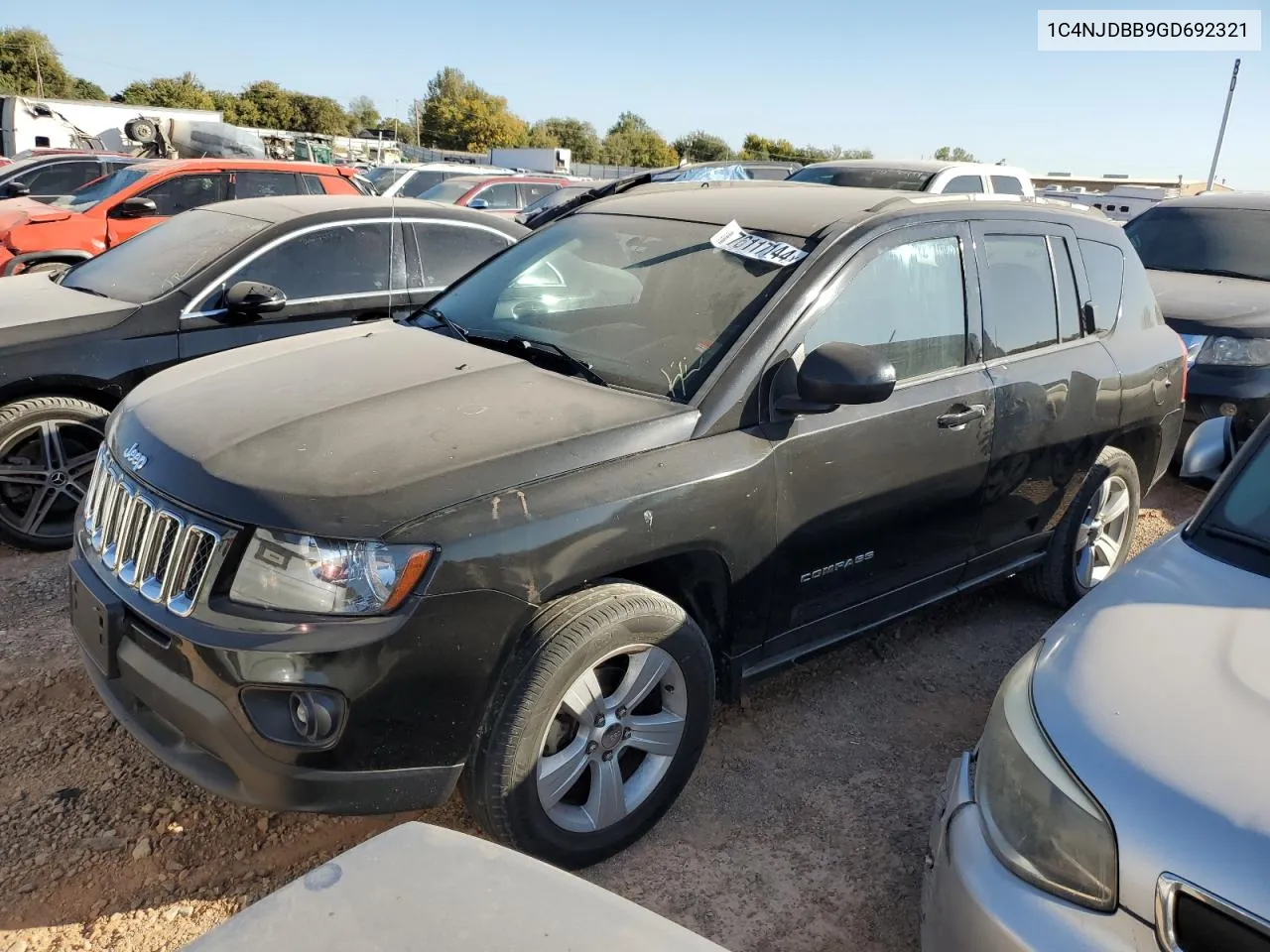 2016 Jeep Compass Sport VIN: 1C4NJDBB9GD692321 Lot: 76117144