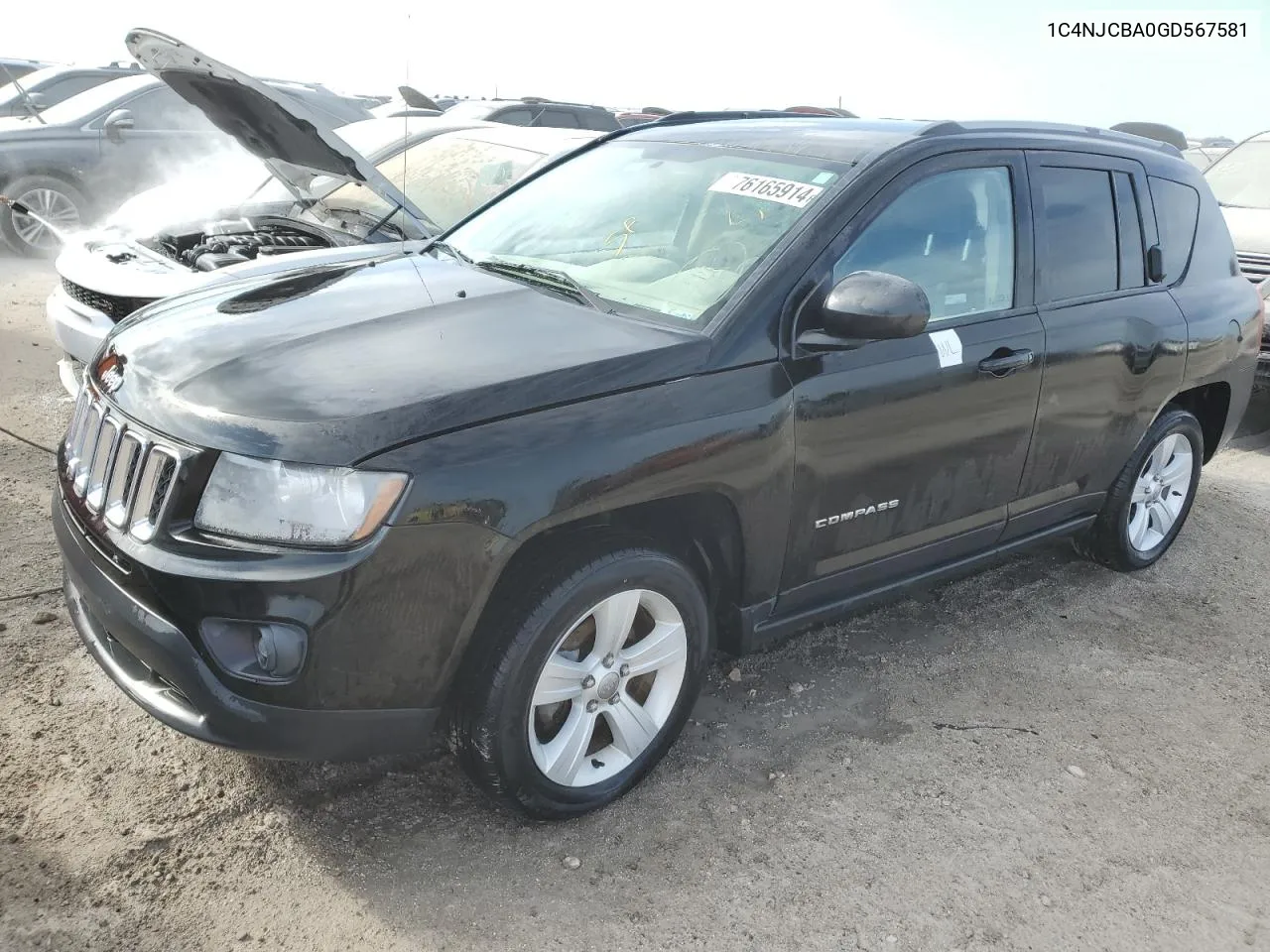 2016 Jeep Compass Sport VIN: 1C4NJCBA0GD567581 Lot: 76165914