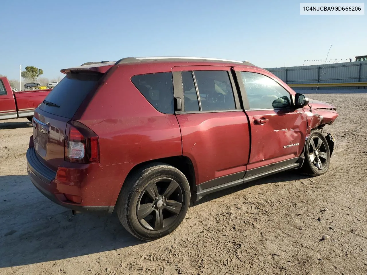 2016 Jeep Compass Sport VIN: 1C4NJCBA9GD666206 Lot: 76287744