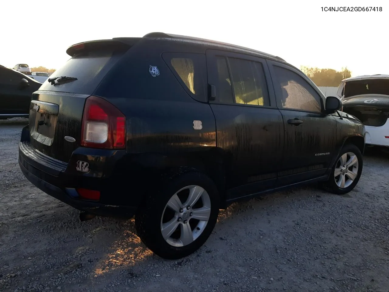 2016 Jeep Compass Latitude VIN: 1C4NJCEA2GD667418 Lot: 76343314