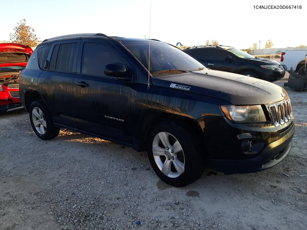 2016 Jeep Compass Latitude VIN: 1C4NJCEA2GD667418 Lot: 76343314