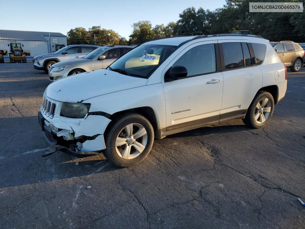 2016 Jeep Compass Sport VIN: 1C4NJCBA2GD665379 Lot: 76367874