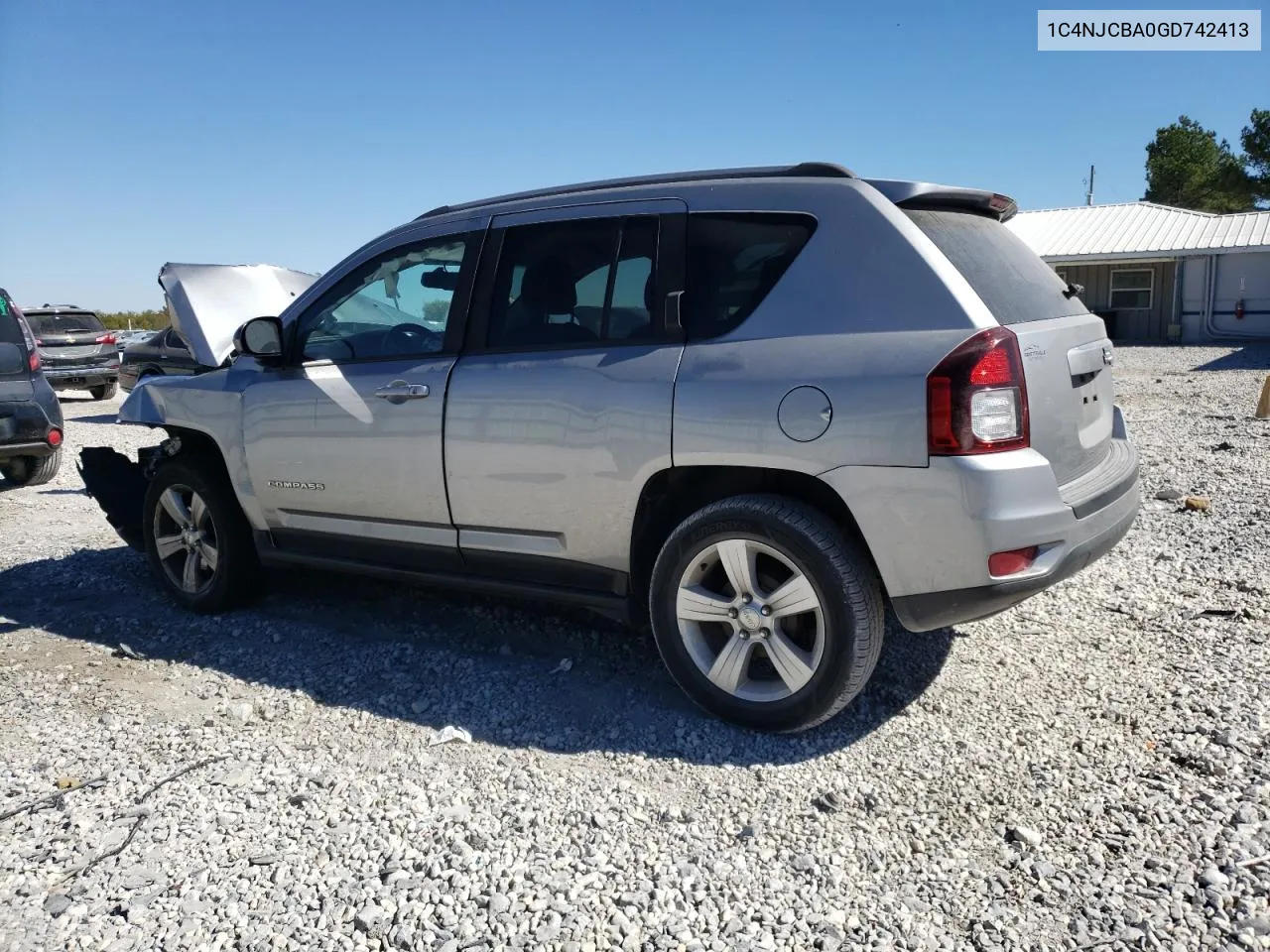 2016 Jeep Compass Sport VIN: 1C4NJCBA0GD742413 Lot: 76491934