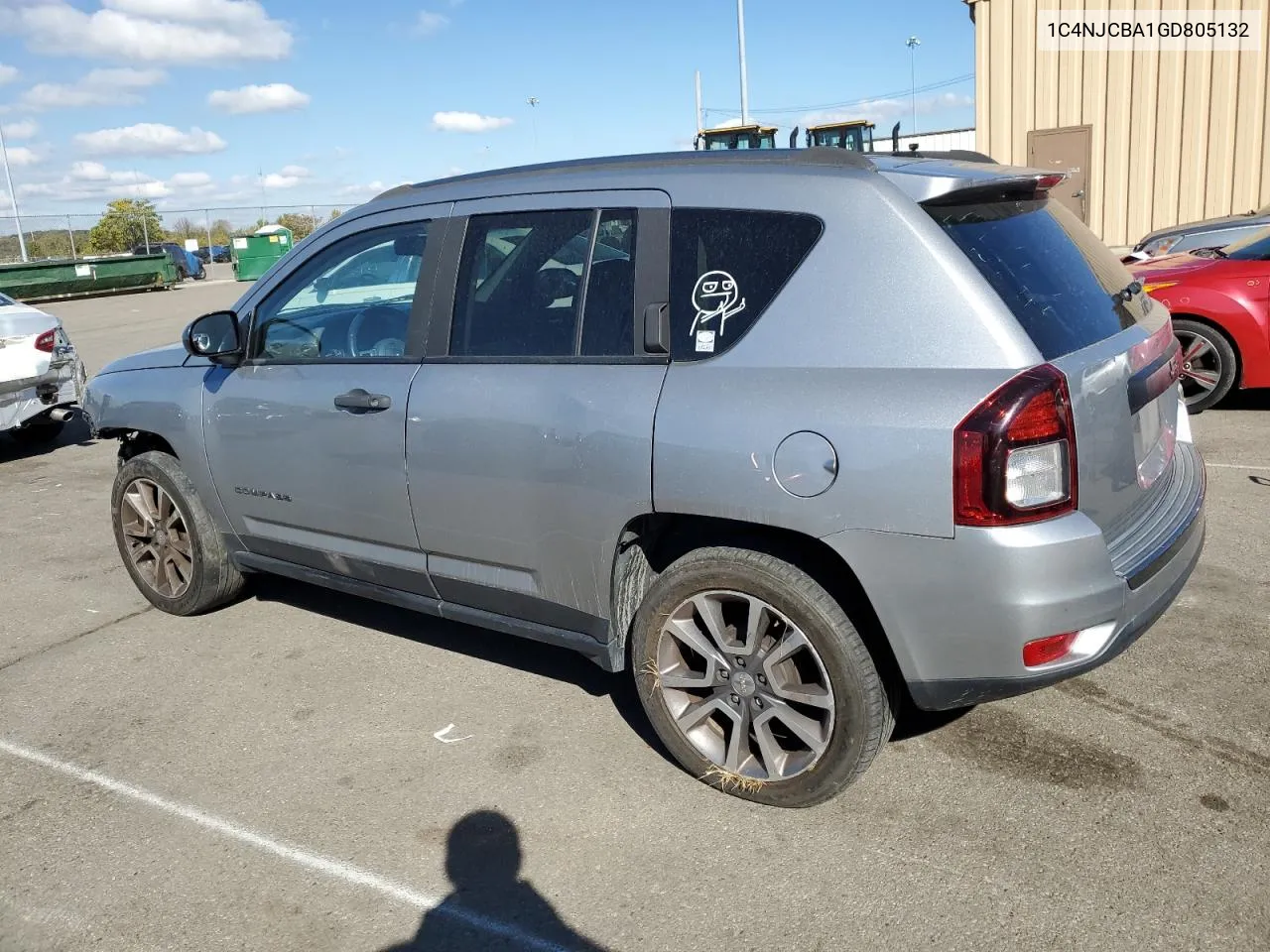 2016 Jeep Compass Sport VIN: 1C4NJCBA1GD805132 Lot: 76687374