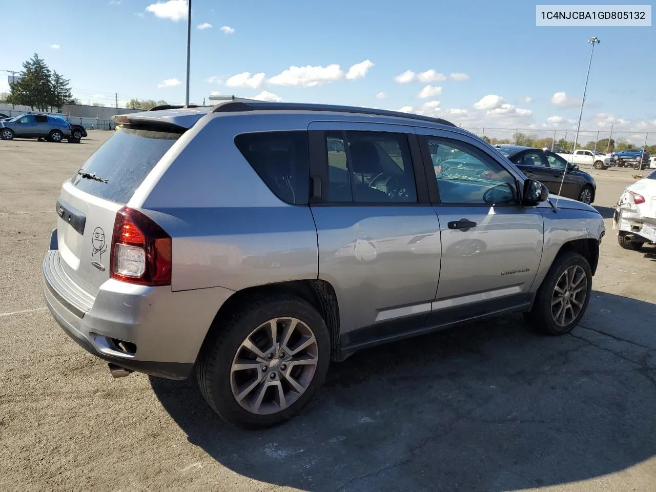 2016 Jeep Compass Sport VIN: 1C4NJCBA1GD805132 Lot: 76687374