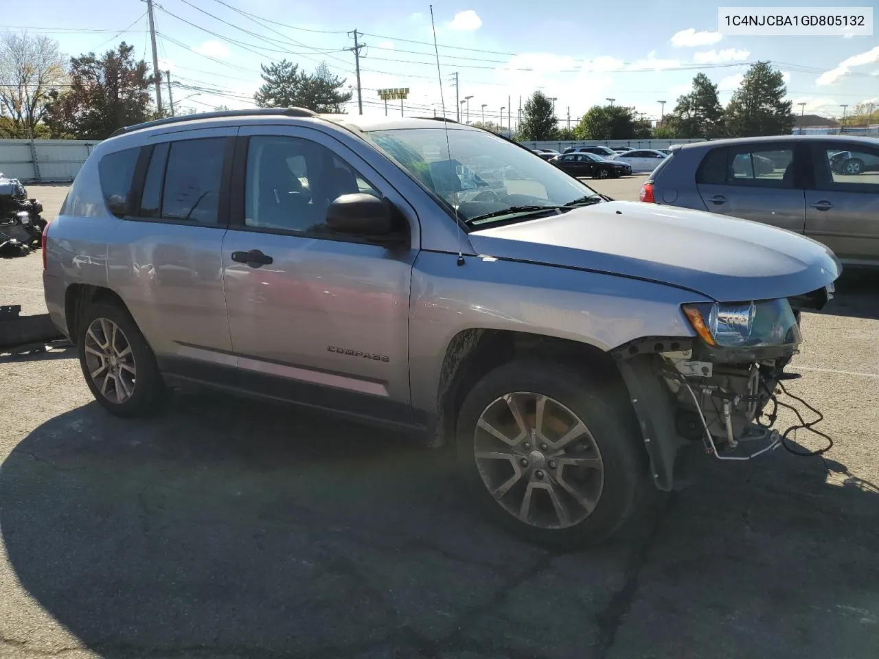 2016 Jeep Compass Sport VIN: 1C4NJCBA1GD805132 Lot: 76687374