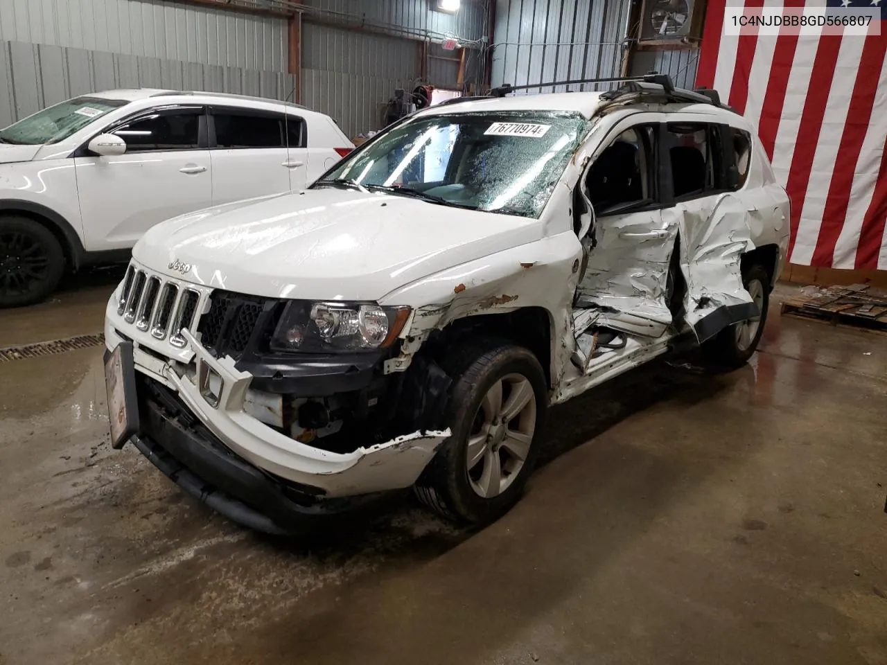 2016 Jeep Compass Sport VIN: 1C4NJDBB8GD566807 Lot: 76770974