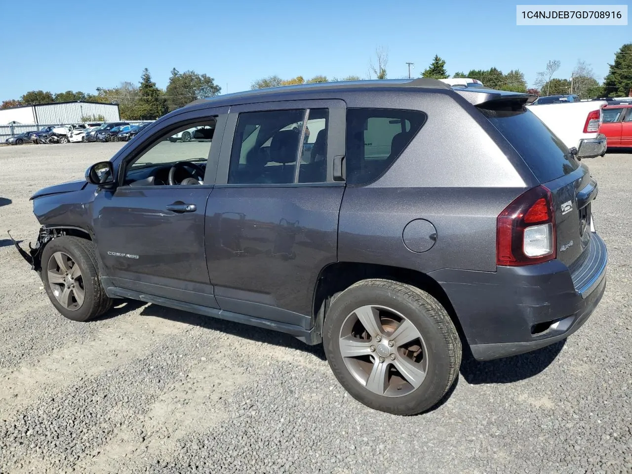 2016 Jeep Compass Latitude VIN: 1C4NJDEB7GD708916 Lot: 77106464