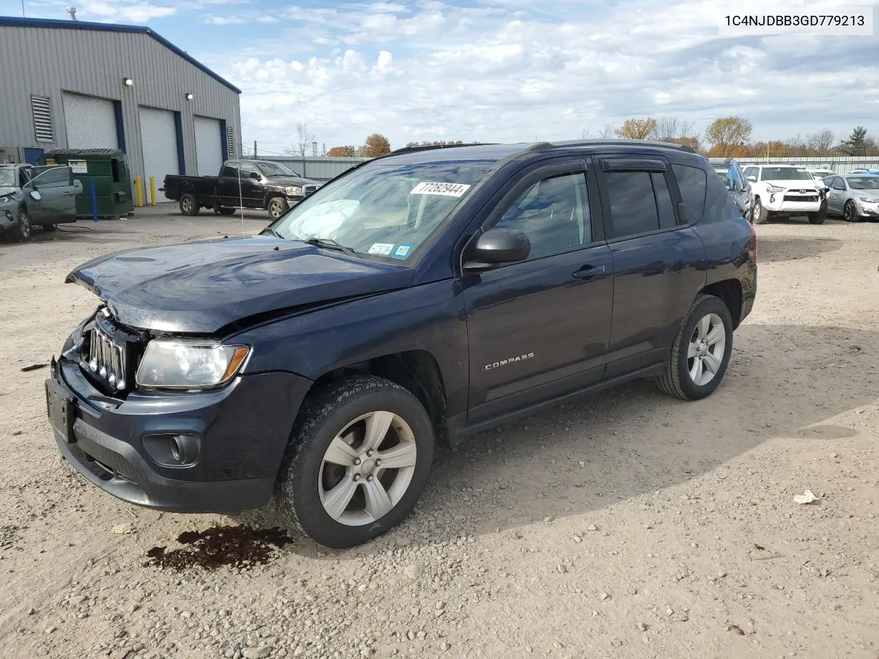 2016 Jeep Compass Sport VIN: 1C4NJDBB3GD779213 Lot: 77282944