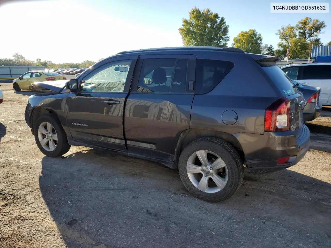 2016 Jeep Compass Sport VIN: 1C4NJDBB1GD551632 Lot: 77362854