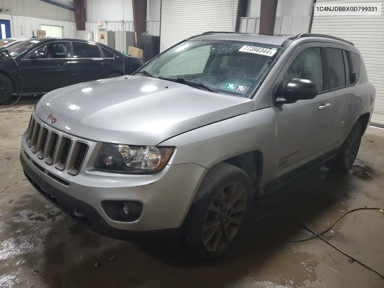 2016 Jeep Compass Sport VIN: 1C4NJDBBXGD799331 Lot: 77398344