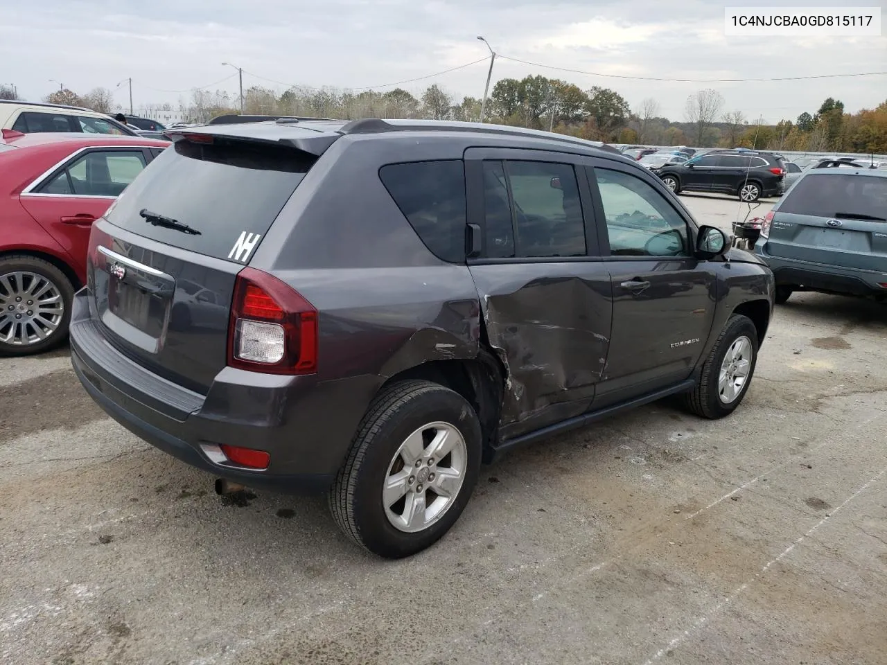 2016 Jeep Compass Sport VIN: 1C4NJCBA0GD815117 Lot: 77549154