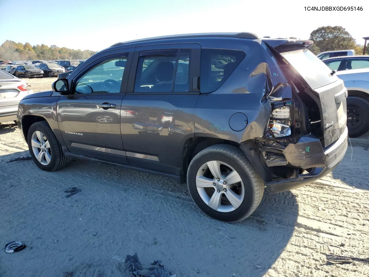 2016 Jeep Compass Sport VIN: 1C4NJDBBXGD695146 Lot: 77565584