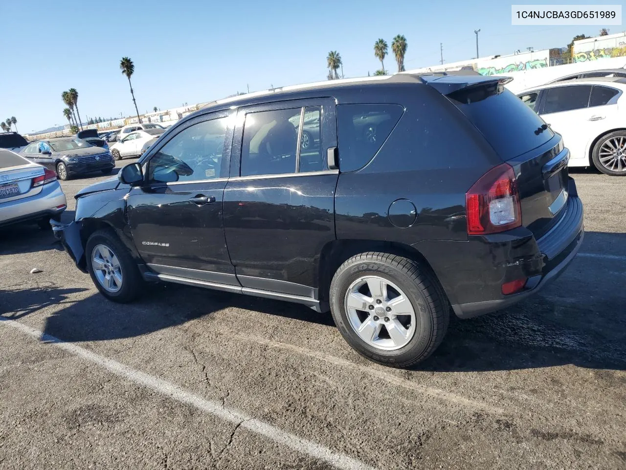 2016 Jeep Compass Sport VIN: 1C4NJCBA3GD651989 Lot: 77590044