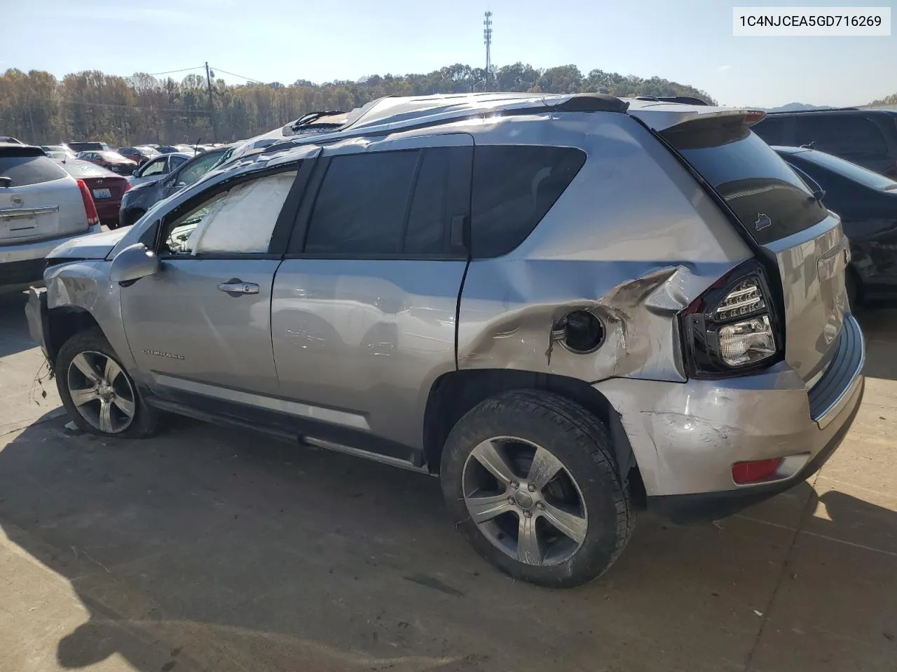 2016 Jeep Compass Latitude VIN: 1C4NJCEA5GD716269 Lot: 78089234