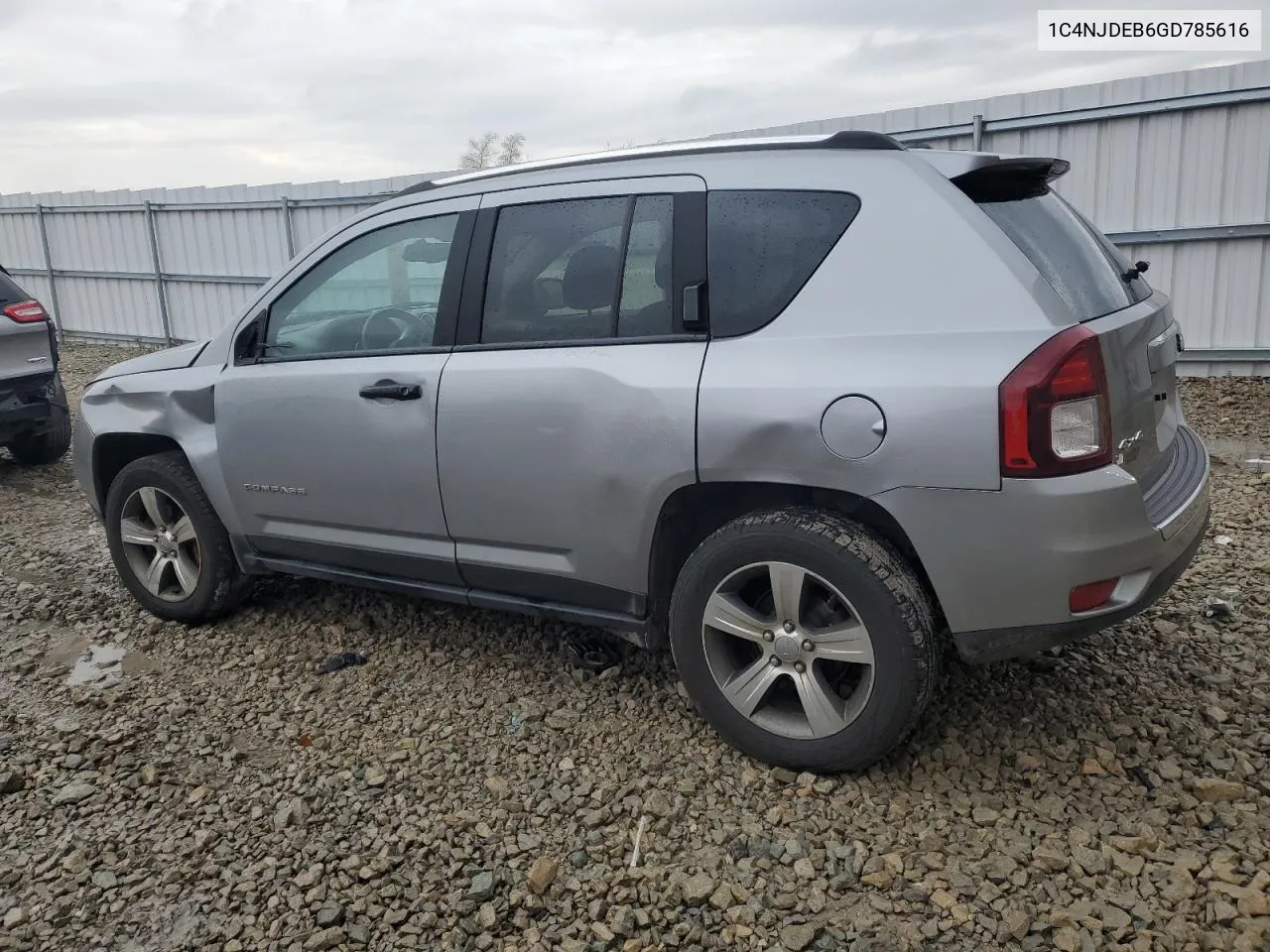 2016 Jeep Compass Latitude VIN: 1C4NJDEB6GD785616 Lot: 78239124