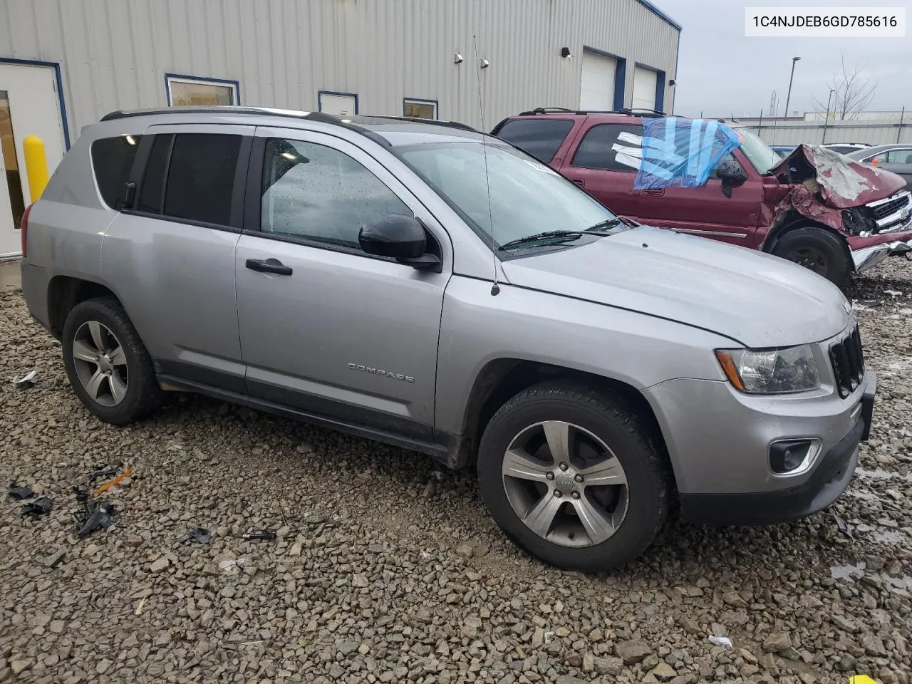 2016 Jeep Compass Latitude VIN: 1C4NJDEB6GD785616 Lot: 78239124