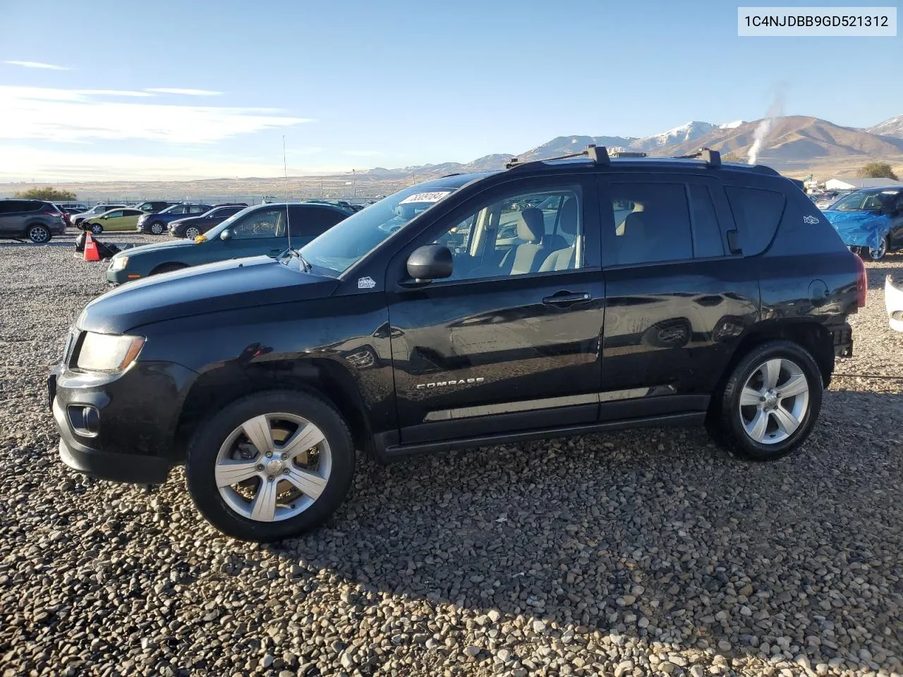 2016 Jeep Compass Sport VIN: 1C4NJDBB9GD521312 Lot: 78309184