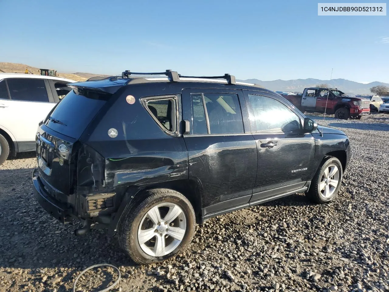 2016 Jeep Compass Sport VIN: 1C4NJDBB9GD521312 Lot: 78309184