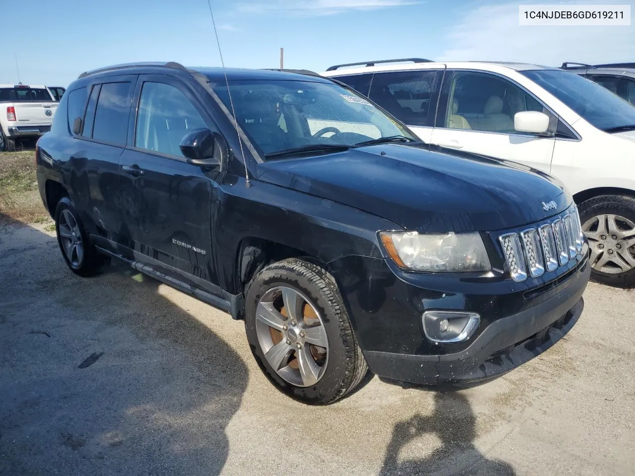 2016 Jeep Compass Latitude VIN: 1C4NJDEB6GD619211 Lot: 78426014