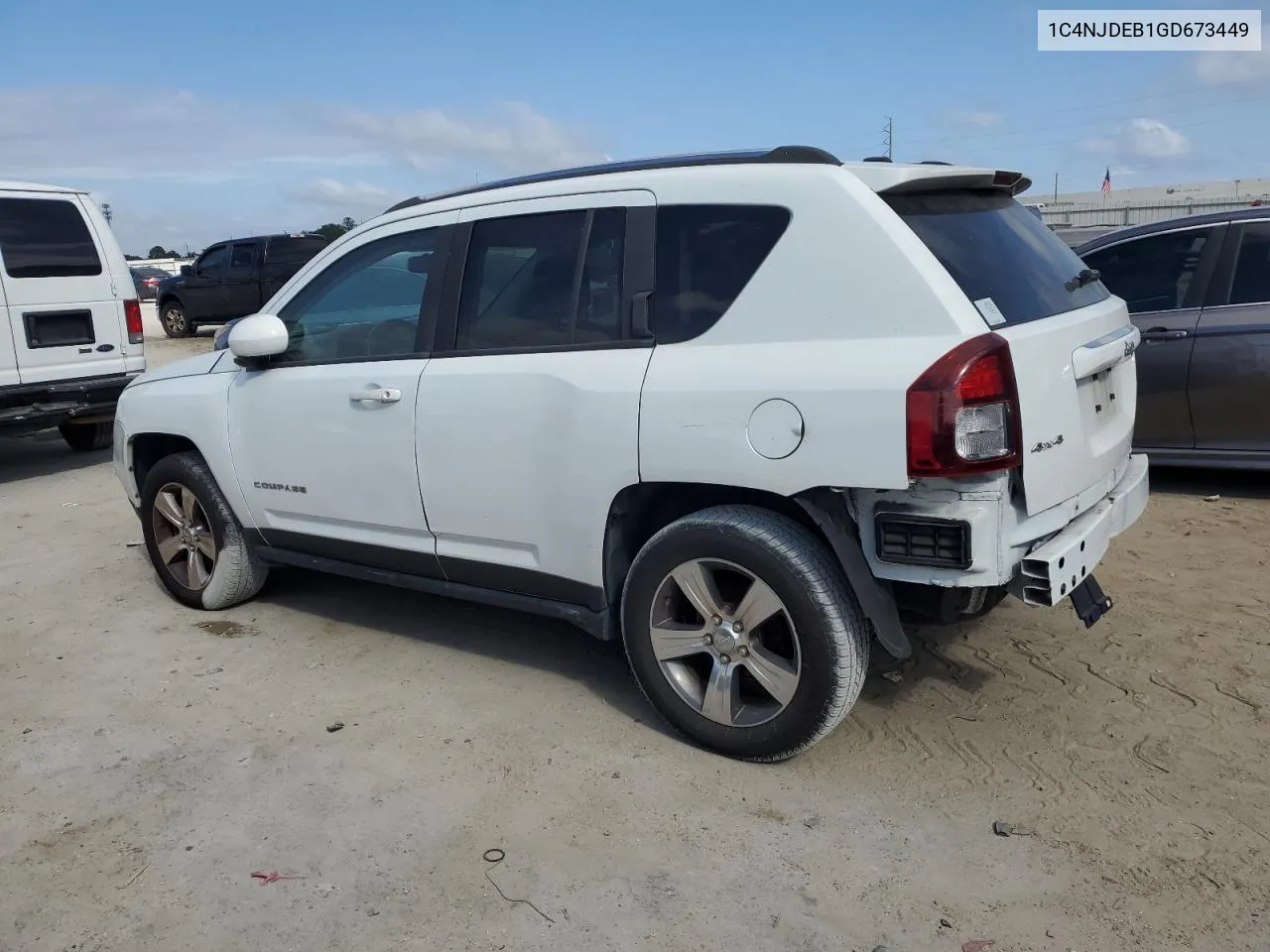 2016 Jeep Compass Latitude VIN: 1C4NJDEB1GD673449 Lot: 78436914