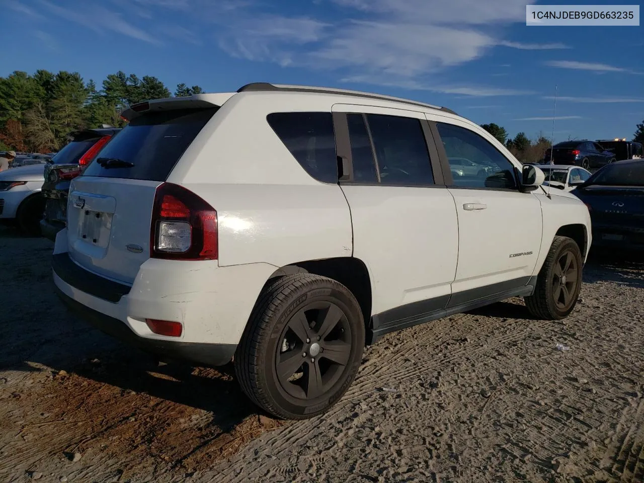 2016 Jeep Compass Latitude VIN: 1C4NJDEB9GD663235 Lot: 78501974