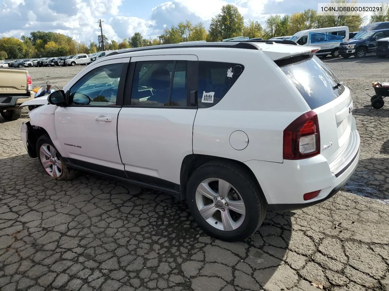 2016 Jeep Compass Sport VIN: 1C4NJDBB0GD520291 Lot: 78536964