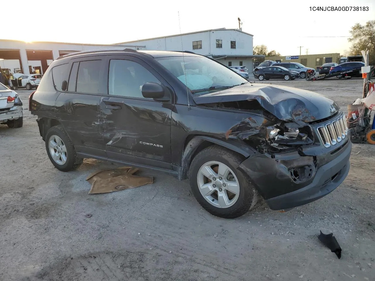 2016 Jeep Compass Sport VIN: 1C4NJCBA0GD738183 Lot: 78597334