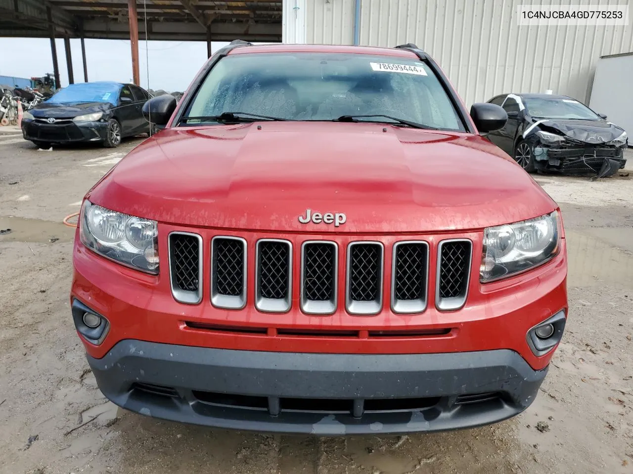 2016 Jeep Compass Sport VIN: 1C4NJCBA4GD775253 Lot: 78699444