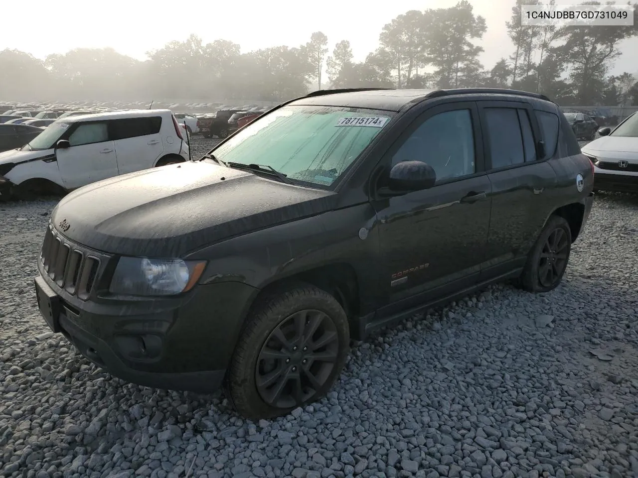 2016 Jeep Compass Sport VIN: 1C4NJDBB7GD731049 Lot: 78715174