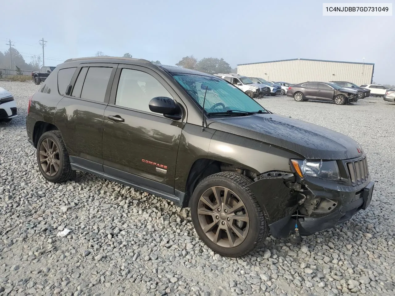 2016 Jeep Compass Sport VIN: 1C4NJDBB7GD731049 Lot: 78715174