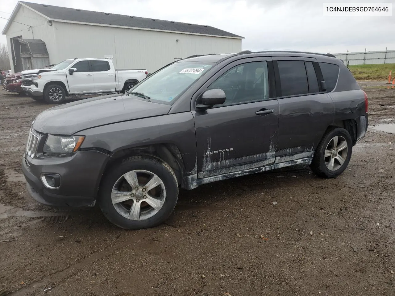 2016 Jeep Compass Latitude VIN: 1C4NJDEB9GD764646 Lot: 78722494