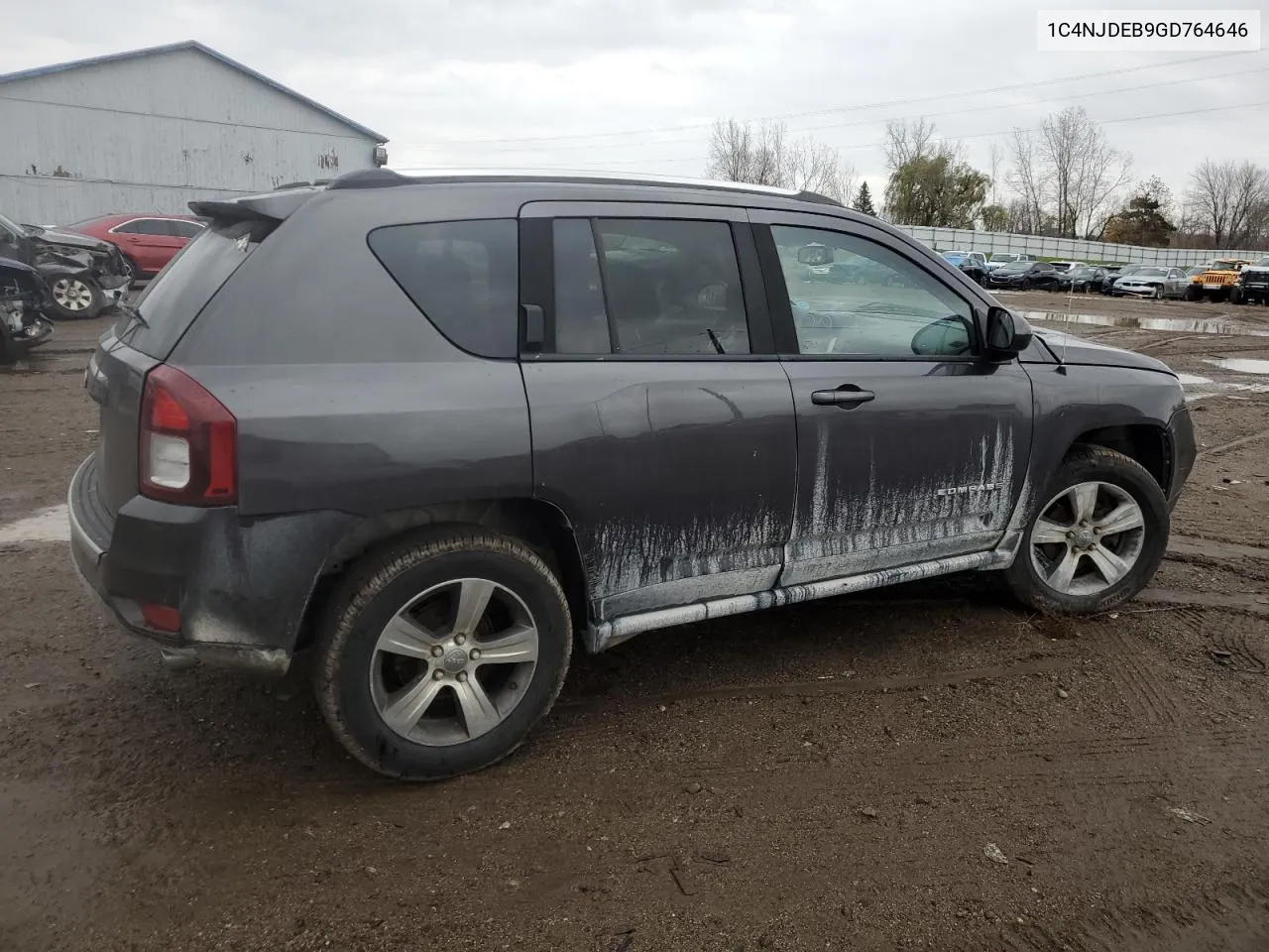 2016 Jeep Compass Latitude VIN: 1C4NJDEB9GD764646 Lot: 78722494