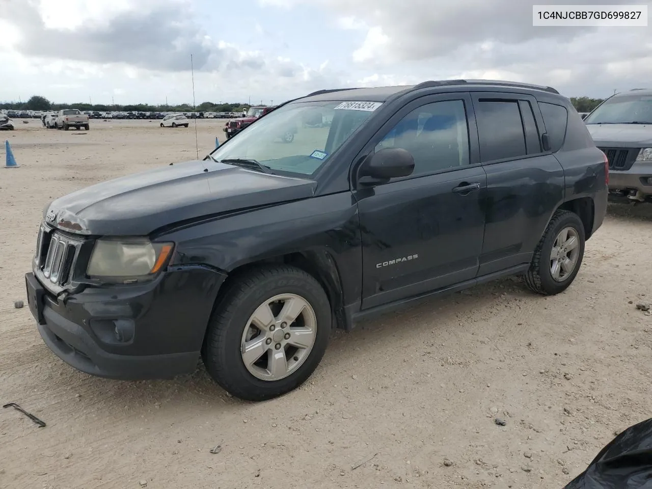 2016 Jeep Compass Sport VIN: 1C4NJCBB7GD699827 Lot: 78815324