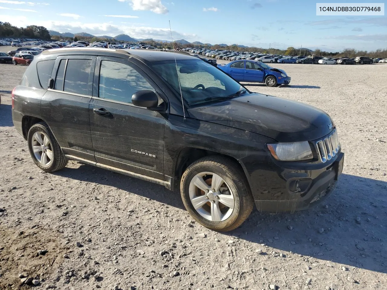 2016 Jeep Compass Sport VIN: 1C4NJDBB3GD779468 Lot: 78899694