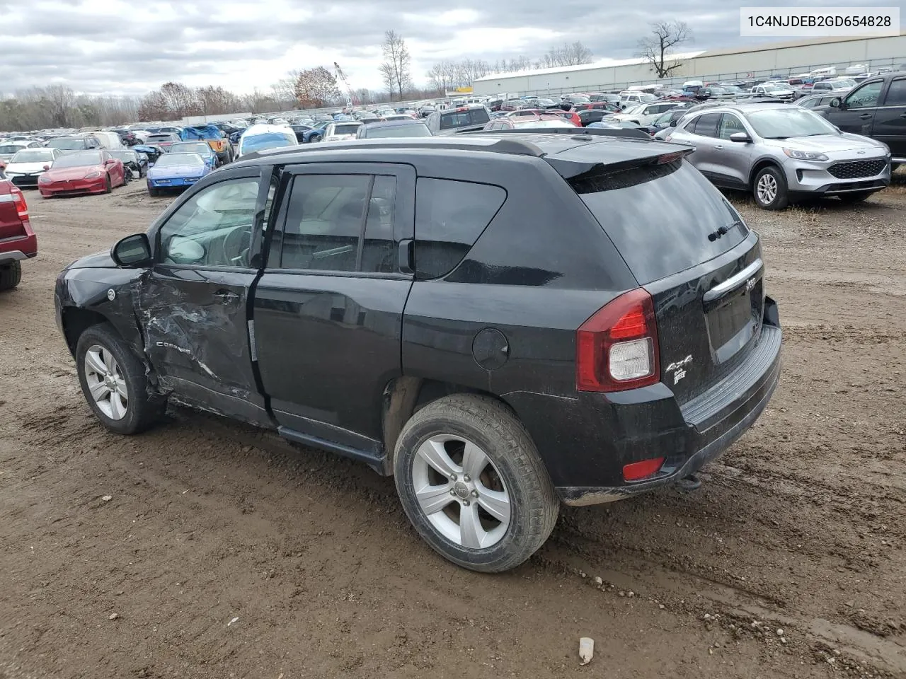 2016 Jeep Compass Latitude VIN: 1C4NJDEB2GD654828 Lot: 79137284