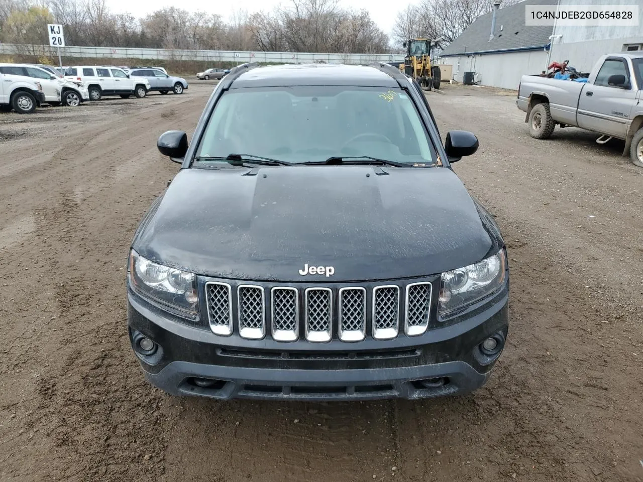 2016 Jeep Compass Latitude VIN: 1C4NJDEB2GD654828 Lot: 79137284