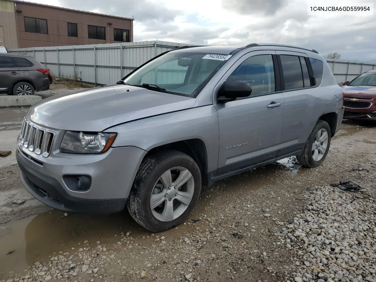 2016 Jeep Compass Sport VIN: 1C4NJCBA6GD559954 Lot: 79426554