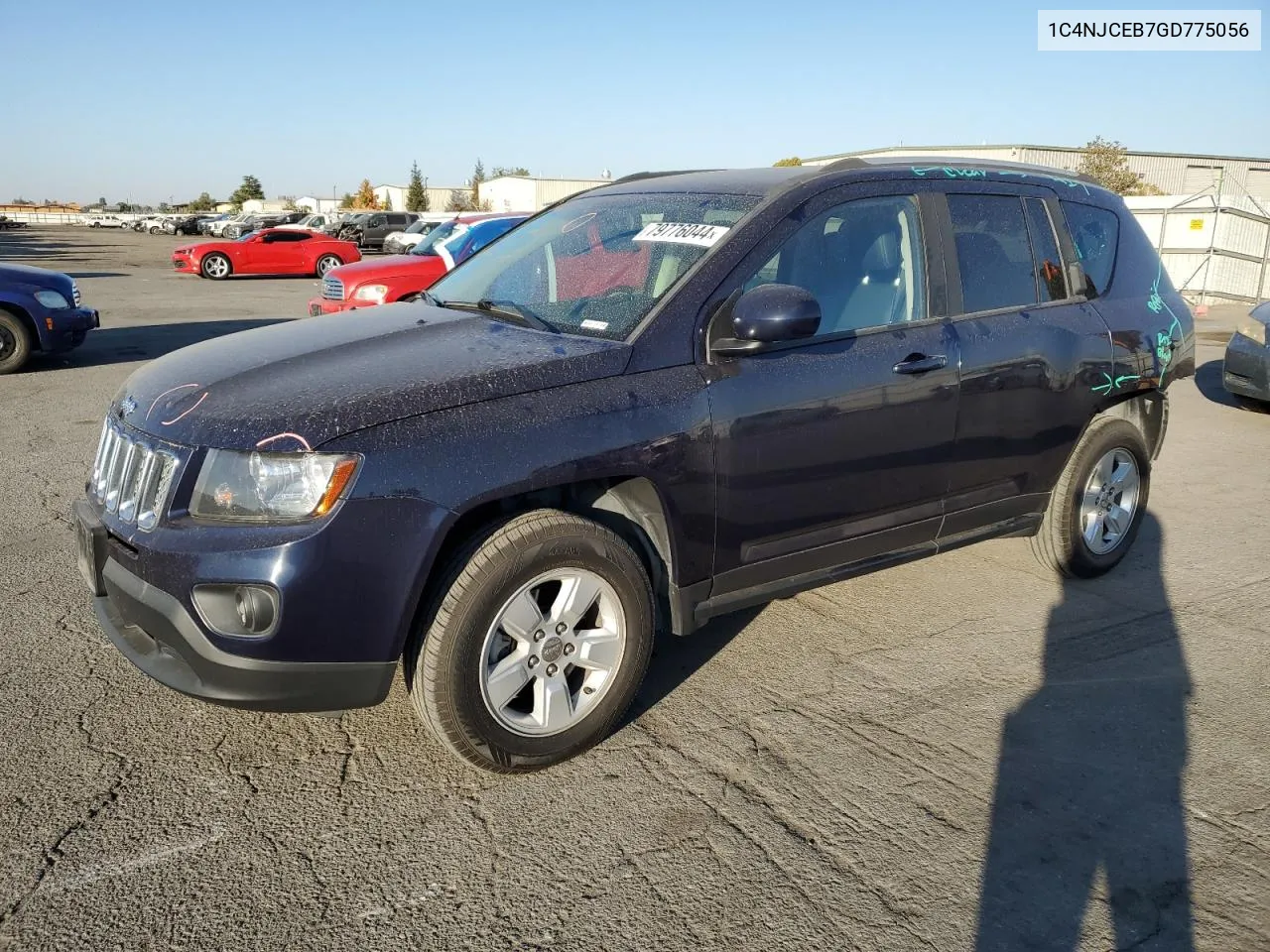 2016 Jeep Compass Latitude VIN: 1C4NJCEB7GD775056 Lot: 79776044