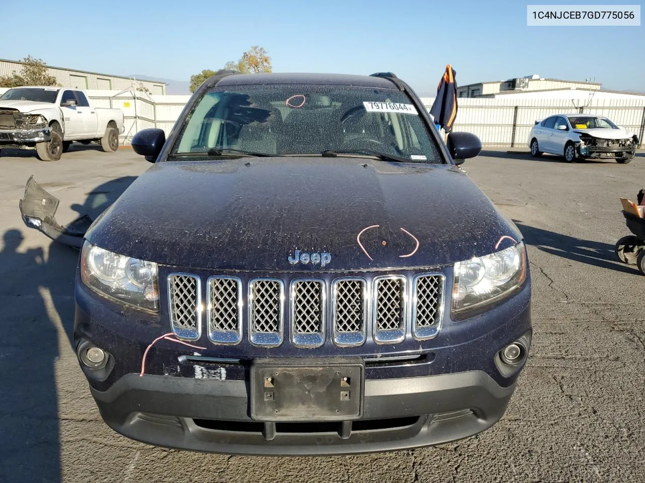 2016 Jeep Compass Latitude VIN: 1C4NJCEB7GD775056 Lot: 79776044