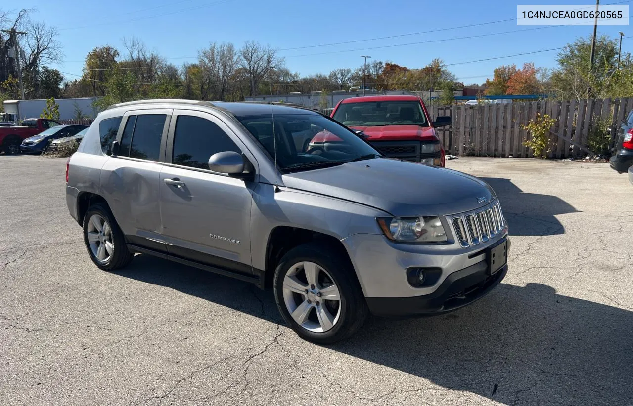 2016 Jeep Compass Latitude VIN: 1C4NJCEA0GD620565 Lot: 80076624