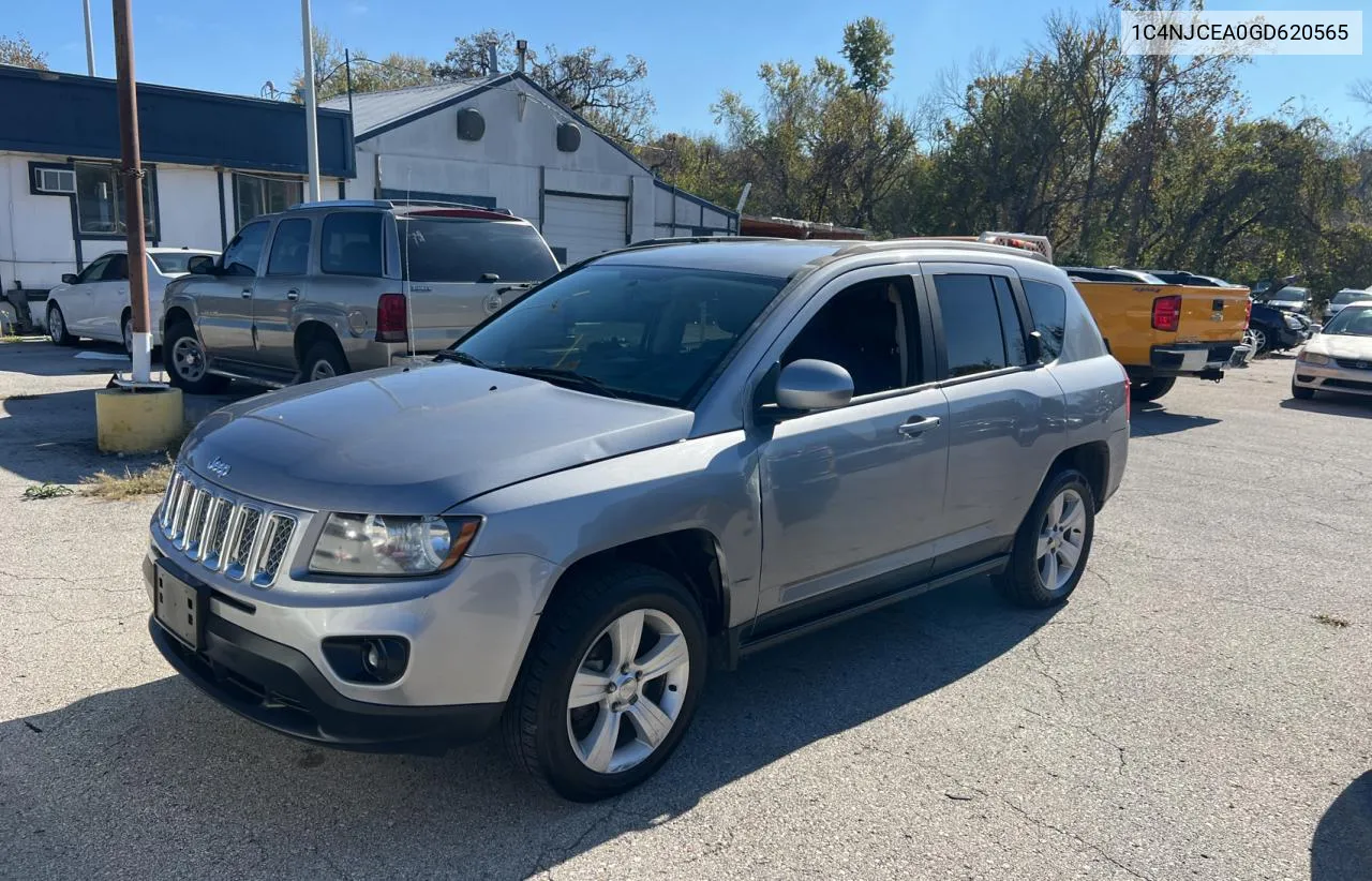 2016 Jeep Compass Latitude VIN: 1C4NJCEA0GD620565 Lot: 80076624