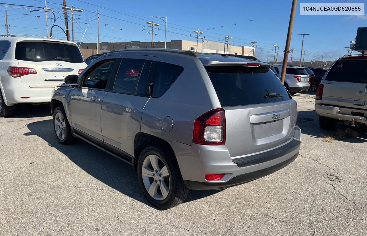 2016 Jeep Compass Latitude VIN: 1C4NJCEA0GD620565 Lot: 80076624